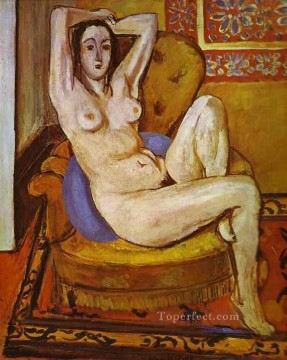  Fauvist Art Painting - Nude on a Blue Cushion 1924 Fauvist